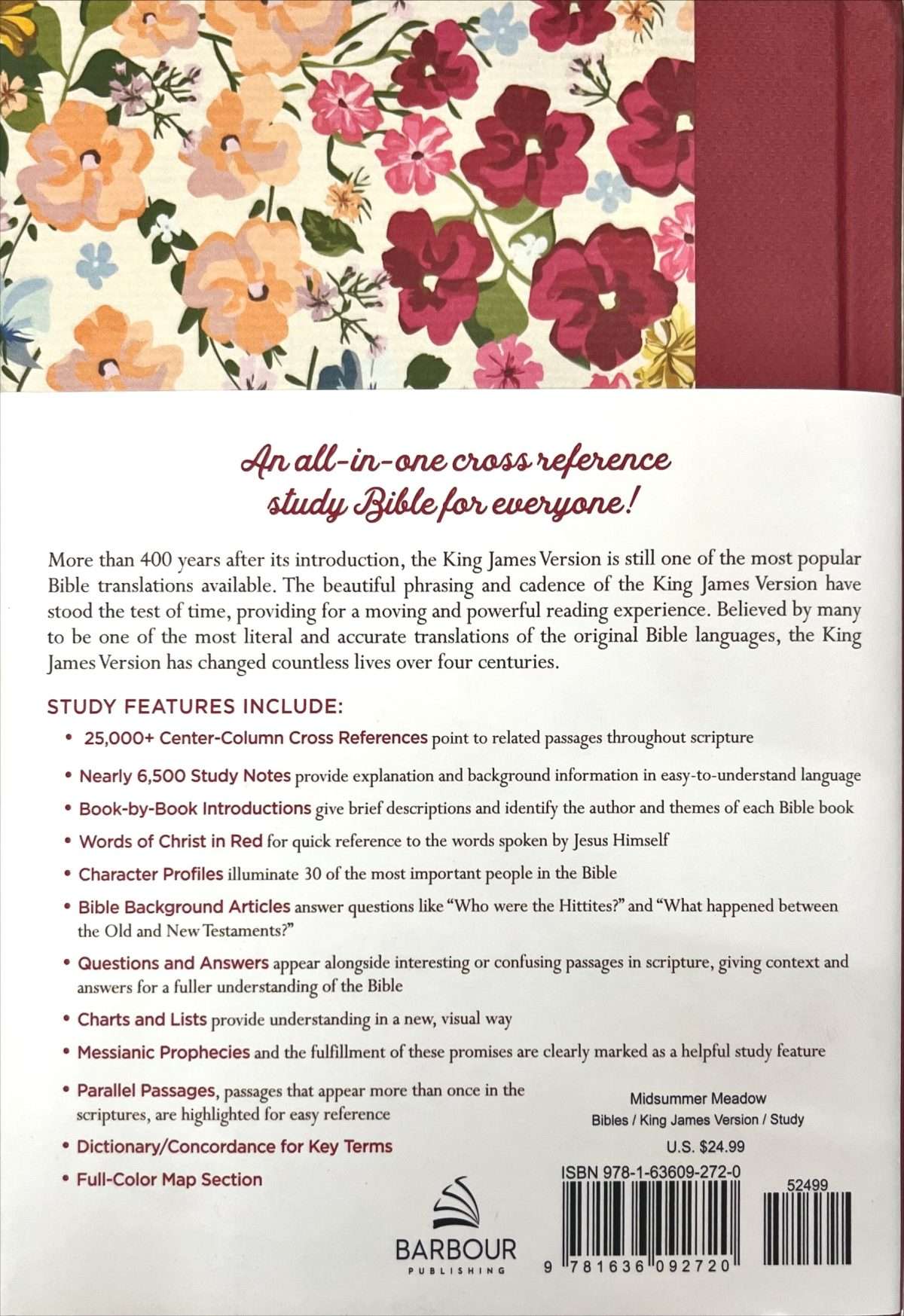 KJV Cross Reference Study Bible: Compact Size Hardbound (ISBN:9781636092720) [24] - Image 8