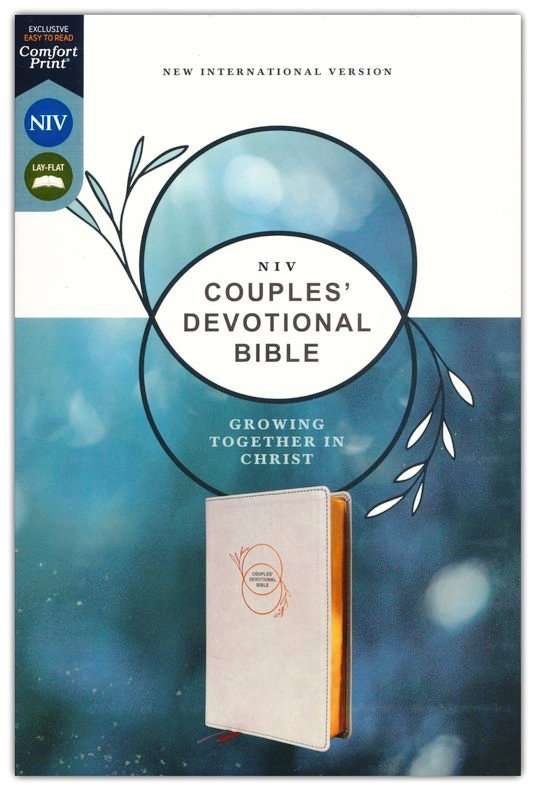 NIV Couple's Devotional Bible Stone/Gray Leathersoft (ISBN