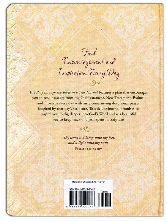 Pray Through The Bible in a Year Journal: A Daily Devotional & Reading ...