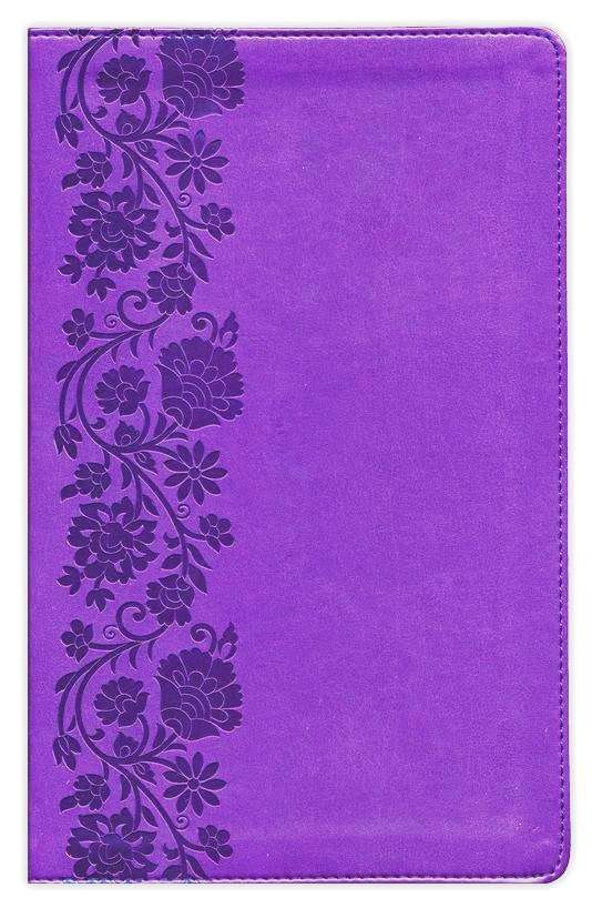 NKJV Personal Size Large Print Reference Bible: Purple Leathersoft [24 ...