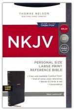 NKJV Personal Size Large Print Reference Bible: Black Leathersoft With Thumb Index (ISBN:9780785233671) (K) [24]