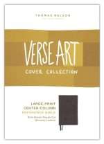 KJV Large Print Center-Column Reference Bible: Verse Art Collection-Dark Brown Rough-Cut Genuine Leather [24] (ISBN:9780785293255)