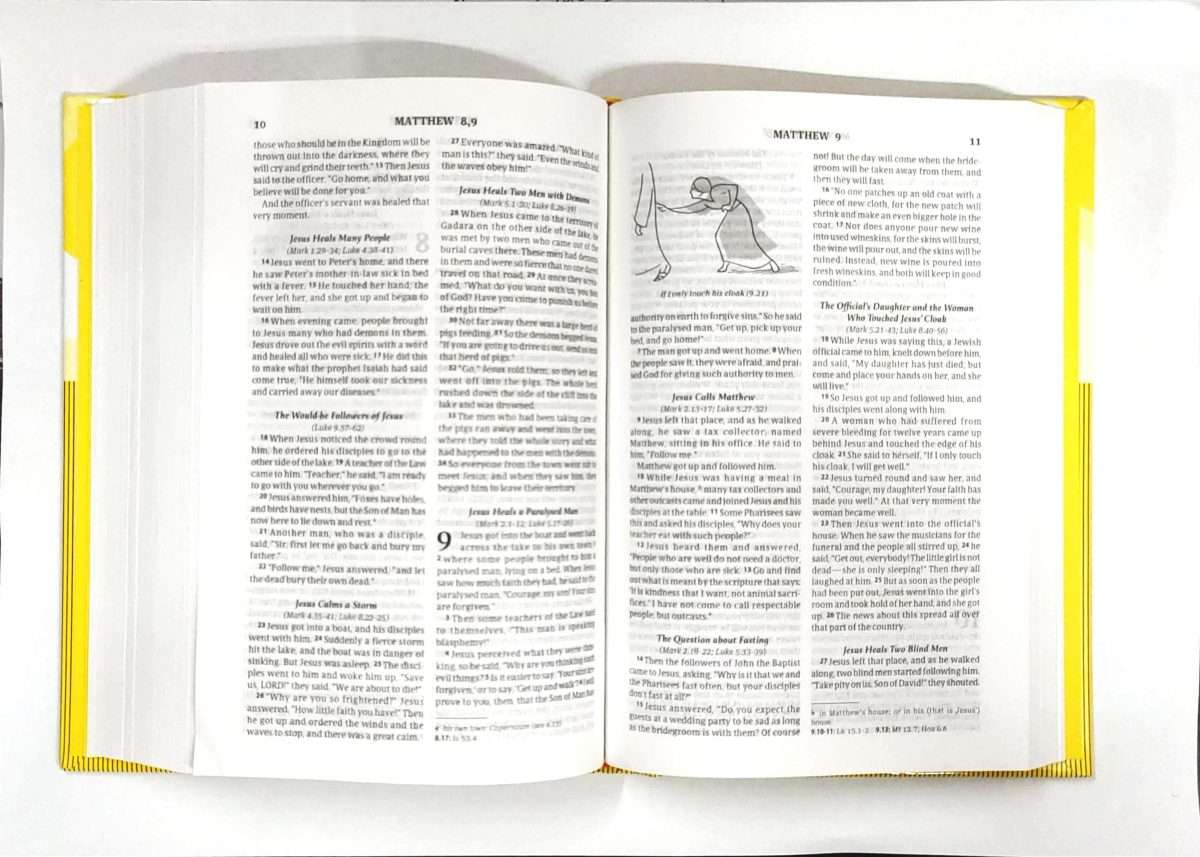 Good News Bible Compact Size: Yellow Color - Hardbound (ISBN ...