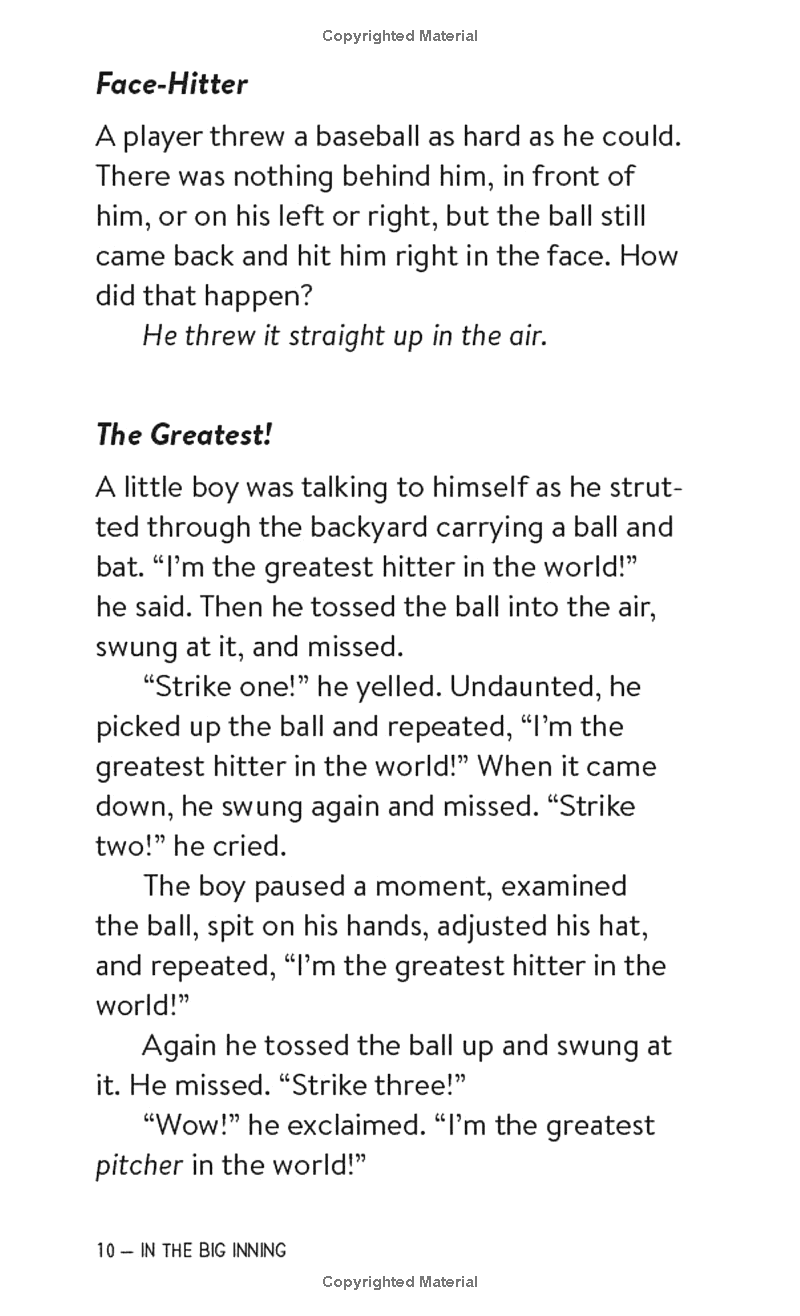 In The Big Inning Good, Clean Sports Jokes For Kids! [24] (ISBN