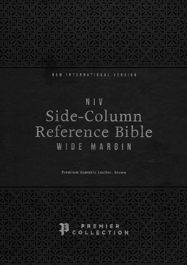 NIV Wide Margin and Side-Column Reference Bible: Brown Premium Goatskin ...