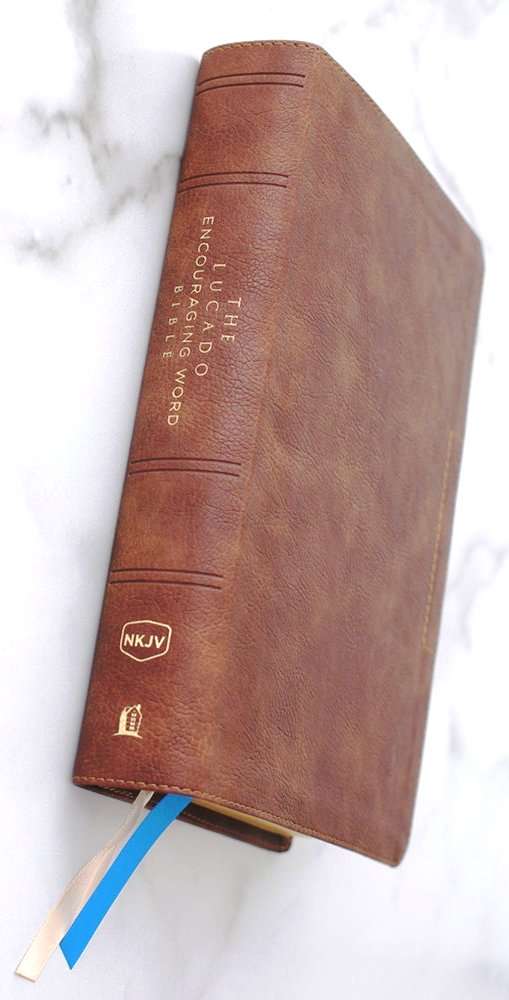NKJV: The Lucado Encouraging Word Bible: by- Max Lucado: Brown