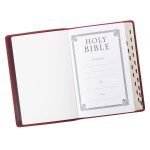 KJV Bible Large Print Edition: Full Grain Leather With Index (ISBN-9781642720327) (J) - Image 4