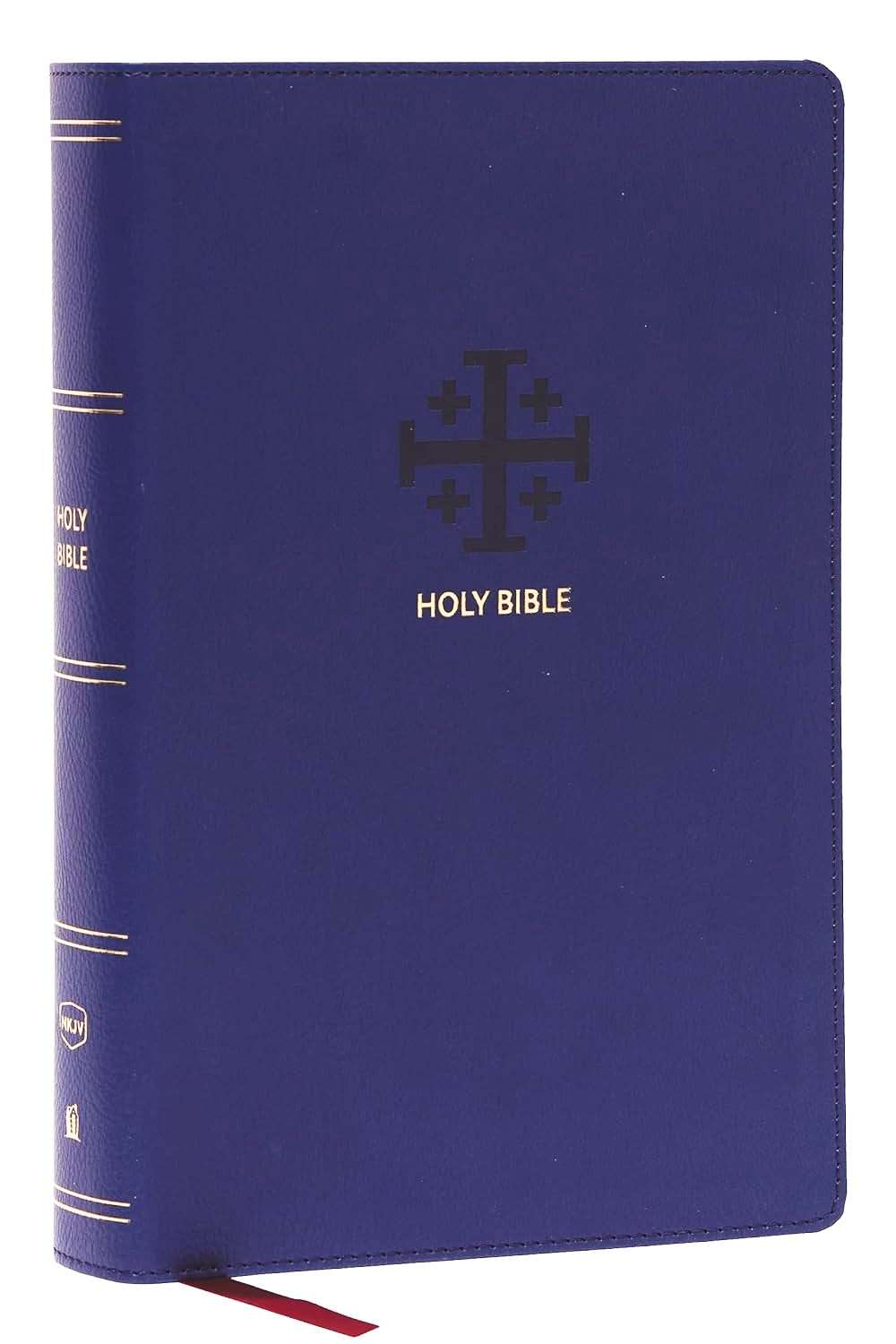 NKJV Personal Size Large Print Reference Bible: Dark Blue