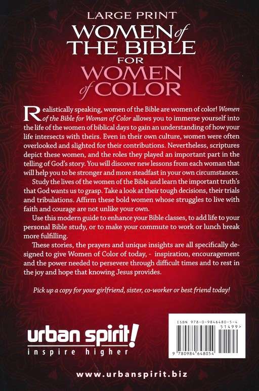 Women Color Scriptures Women of the Bible for Women of Color: Large Print (ISBN:9780984648054 ...