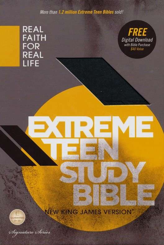 NKJV - Extreme Teen Study Bible: Signature Series Charcoal