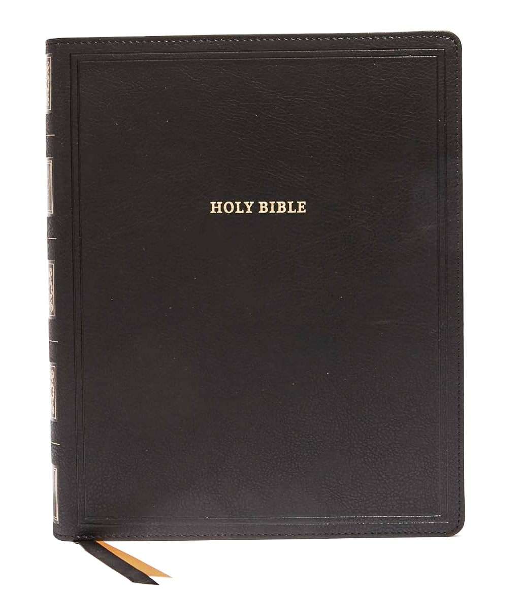 NKJV Large Print Wide Margin Reference Bible: Black