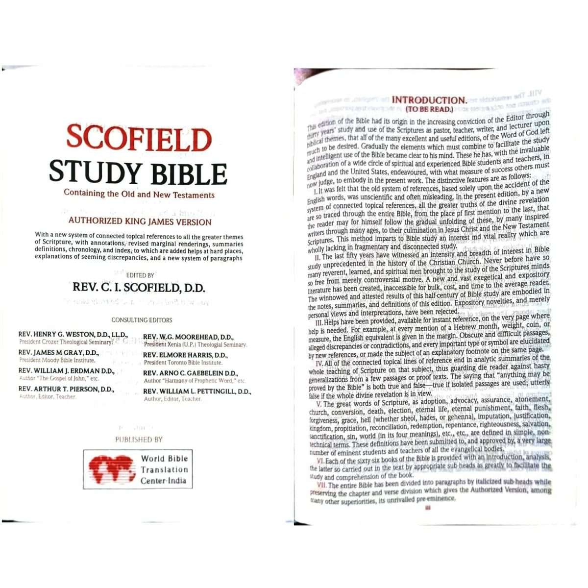 KJV Scofield Study Bible - WBTC Publish: Blue Rexine Cover Demi Size B1 - Image 2