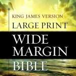 KJV Large Print Wide Margin Bible: Hardbound (ISBN:9781619700895)
