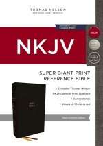 NKJV Super Giant Print Reference Bible: Black Genuine Leather (ISBN:9781400331437)