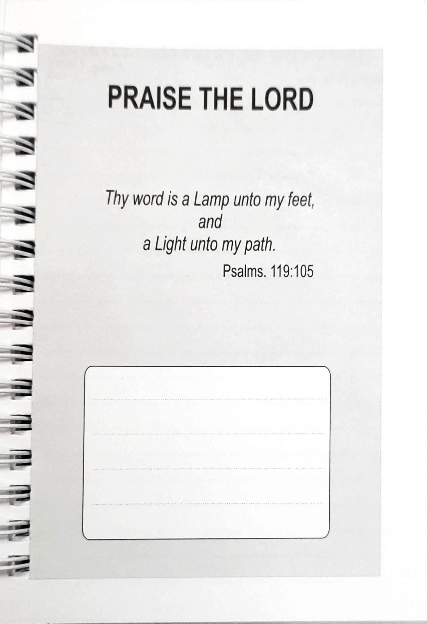 Scripture Memory Padd Scripture Note Pad Compact Size in Spiral Type: Psalm. 10:16 (ELS ...