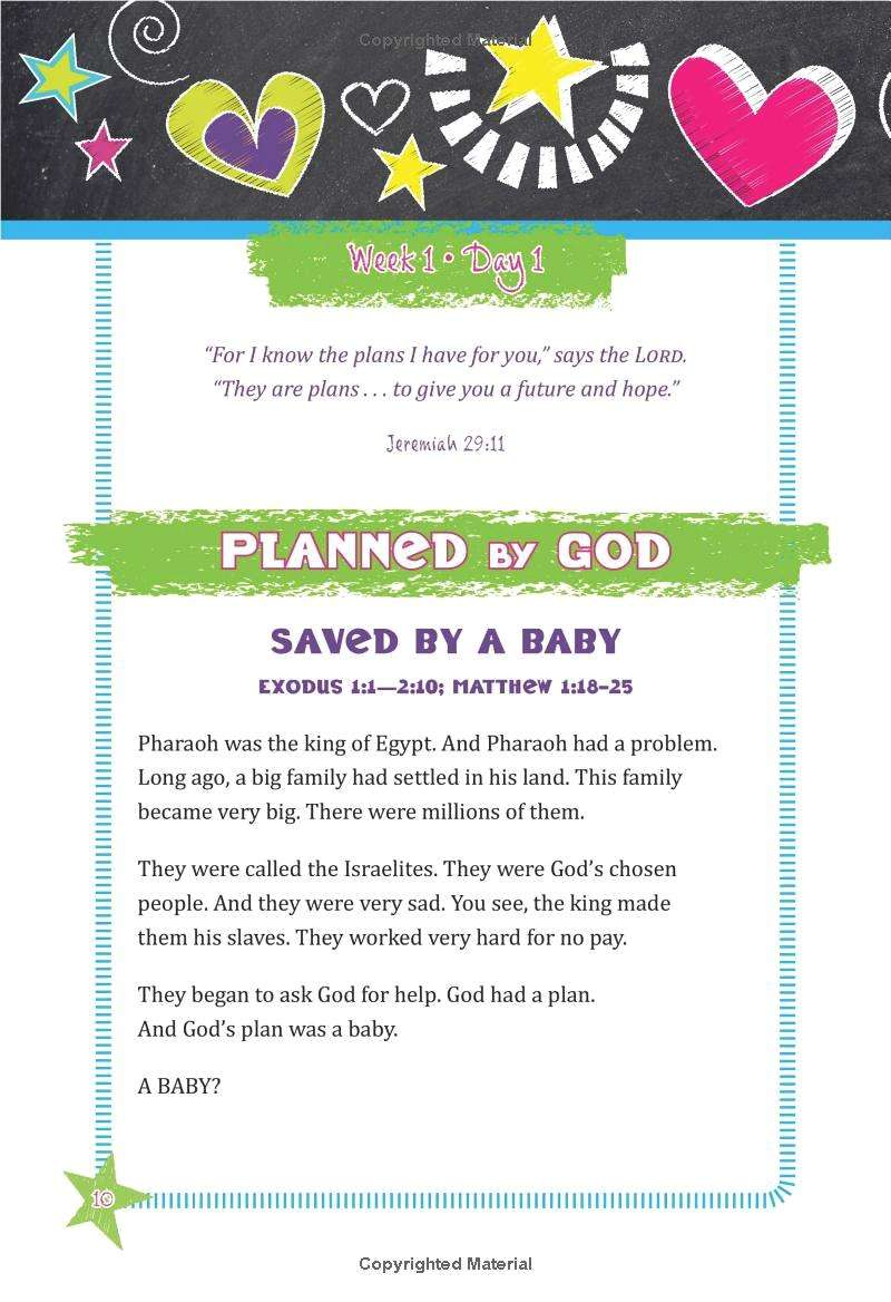 Moses And Jesus And Me!: God Me! 13-Week Devotional For Girls Ages 6-9  [24] (ISBN:9781628628142)