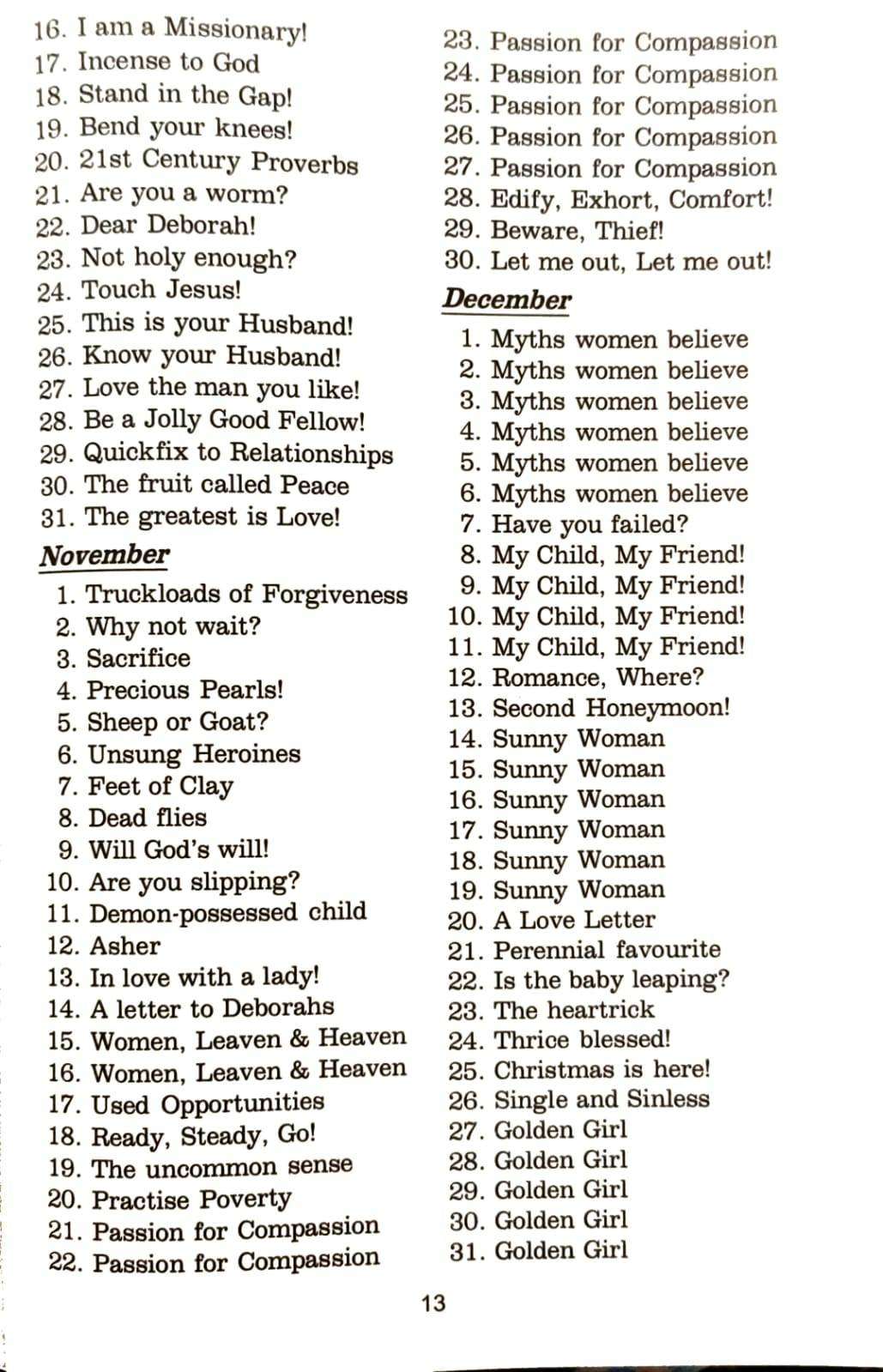 Daily Decoration Devotional R. Lilian Stanley