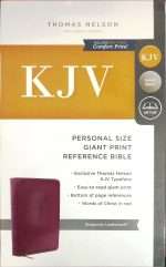 KJV Personal Size Giant Print Reference Bible: Burgundy Leathersoft (ISBN:9780785215523) [24]
